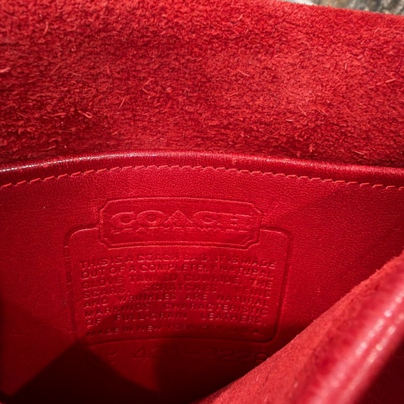 Coach 9620 vintage red leather pouch purse - Picture 6 of 12